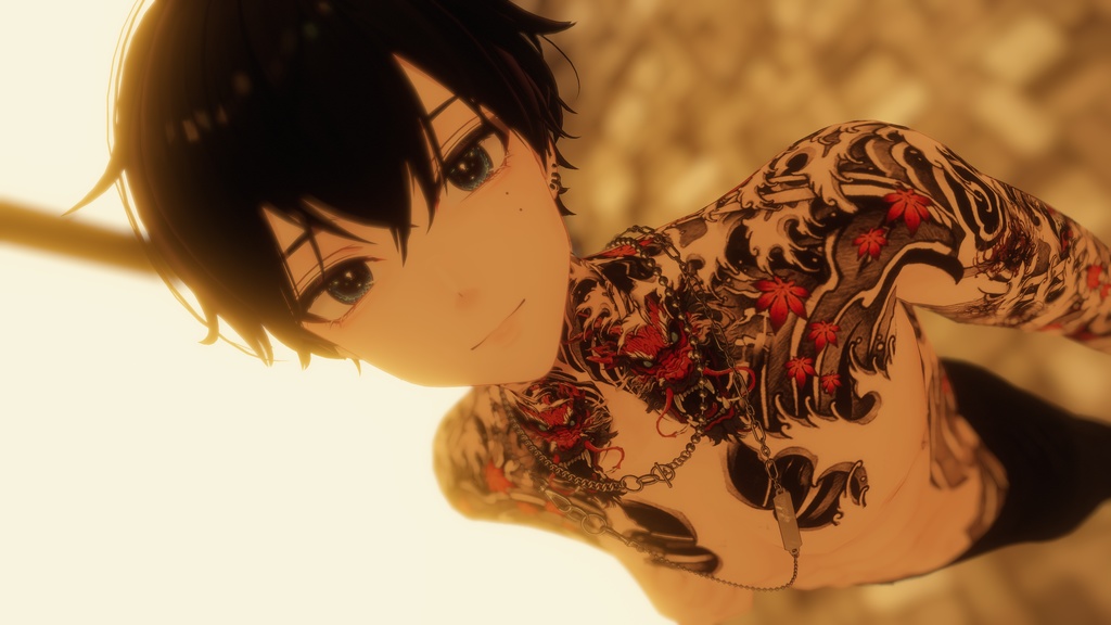 Free! Yakuza Tattooos Komano 入れ墨 *テクスチャ* モデル「狛乃」