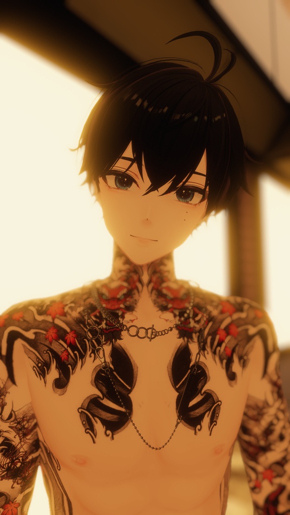 Free! Yakuza Tattooos Komano 入れ墨 *テクスチャ* モデル「狛乃」