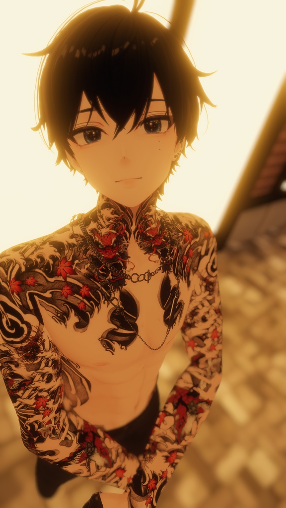 Free! Yakuza Tattooos Komano 入れ墨 *テクスチャ* モデル「狛乃」