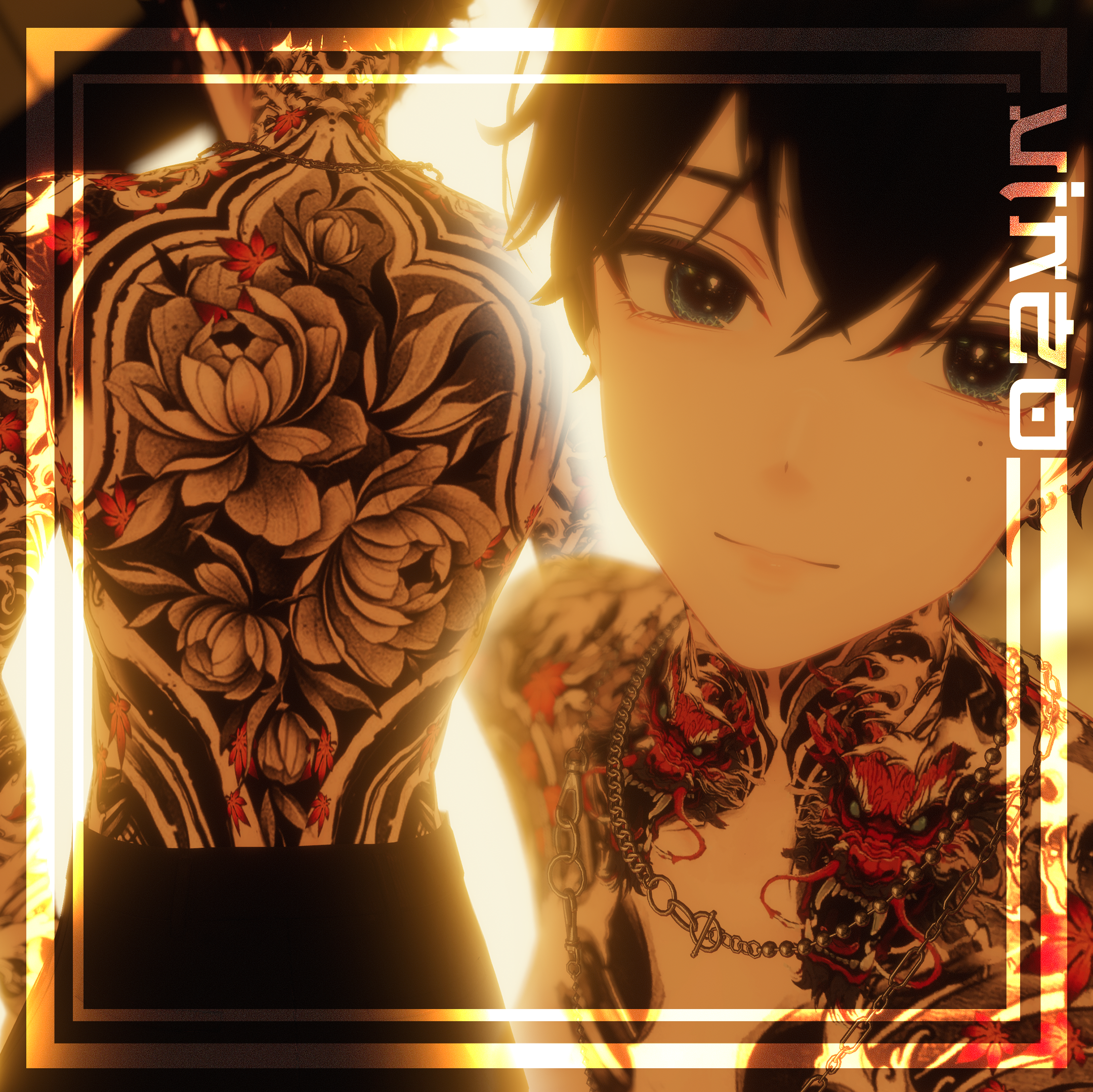 Free! Yakuza Tattooos Komano 入れ墨 *テクスチャ* モデル「狛乃」