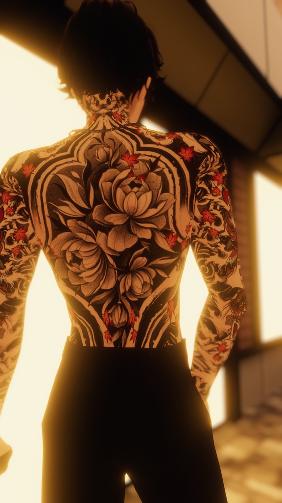 Free! Yakuza Tattooos Komano 入れ墨 *テクスチャ* モデル「狛乃」