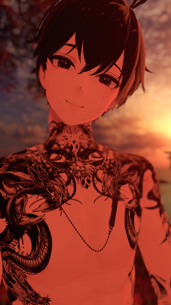 Komano Dragon Tattoos 入れ墨 *テクスチャ* モデル「狛乃」