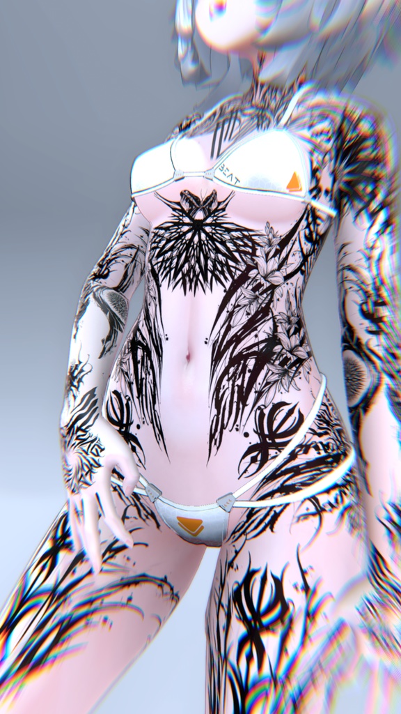 Dark Tattoos Velle 入れ墨 *テクスチャ* モデル「ヴェール・」/HD