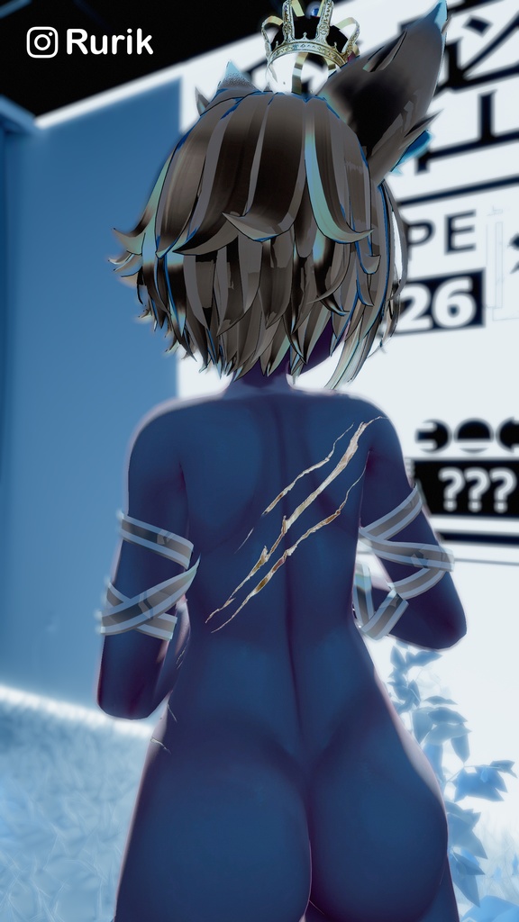 Rindo Ocean Tattoo 入れ墨 *テクスチャ* モデル「竜胆」/HD