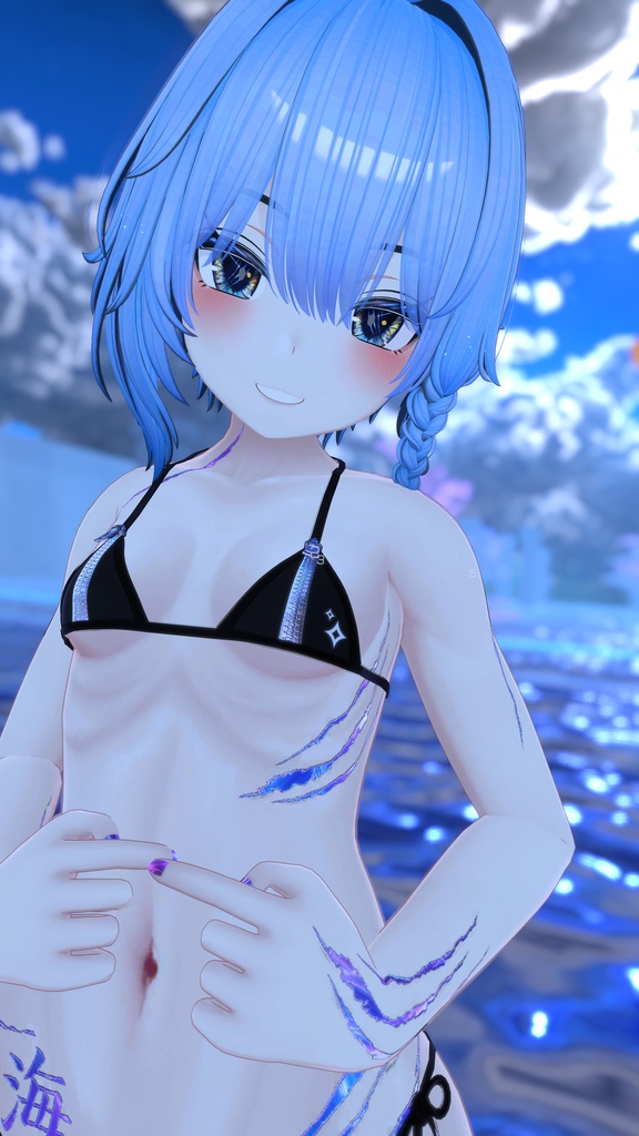 Rindo Ocean Tattoo 入れ墨 *テクスチャ* モデル「竜胆」/HD