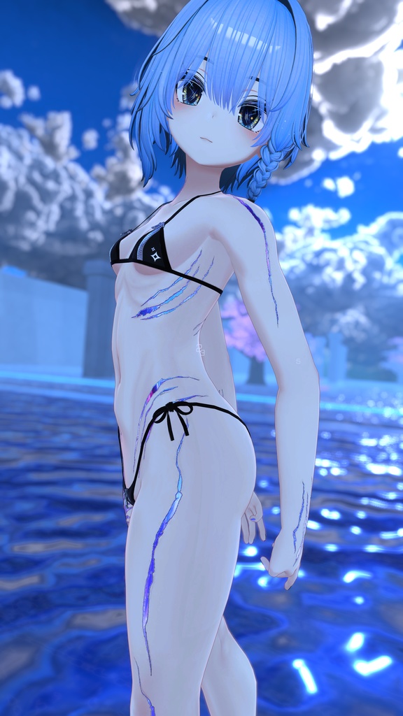 Rindo Ocean Tattoo 入れ墨 *テクスチャ* モデル「竜胆」/HD