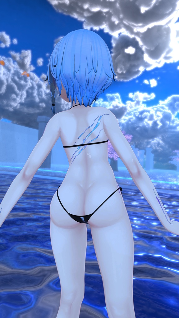 Rindo Ocean Tattoo 入れ墨 *テクスチャ* モデル「竜胆」/HD