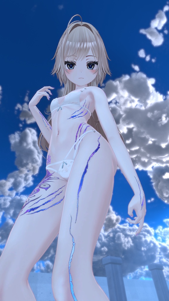 Manuka Ocean Tattoo 入れ墨 *テクスチャ* モデル「マヌカ」/HD