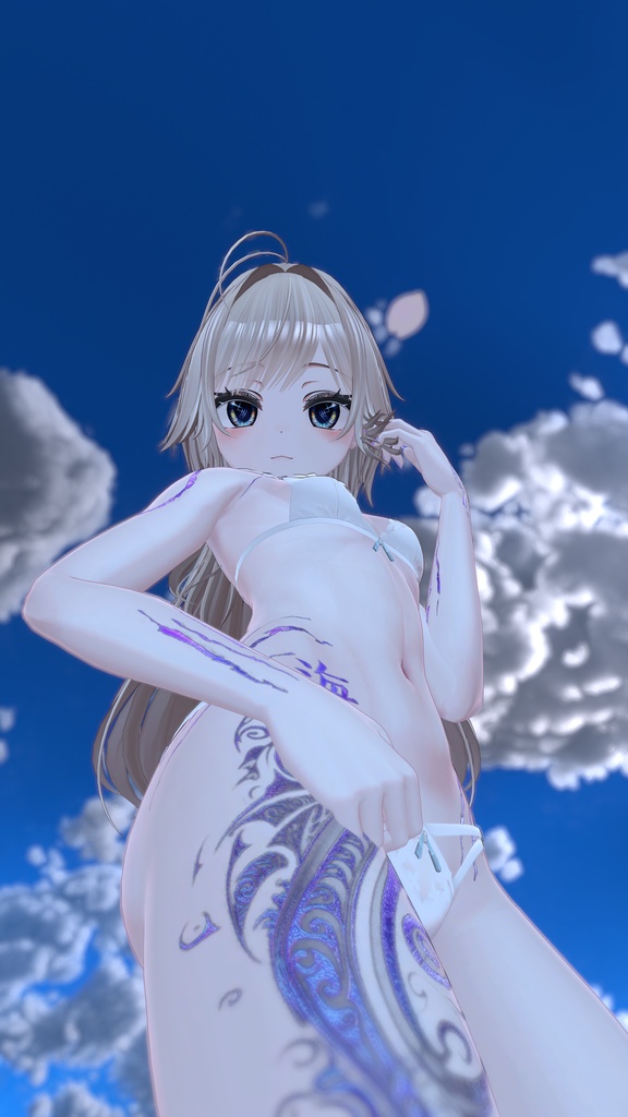 Manuka Ocean Tattoo 入れ墨 *テクスチャ* モデル「マヌカ」/HD