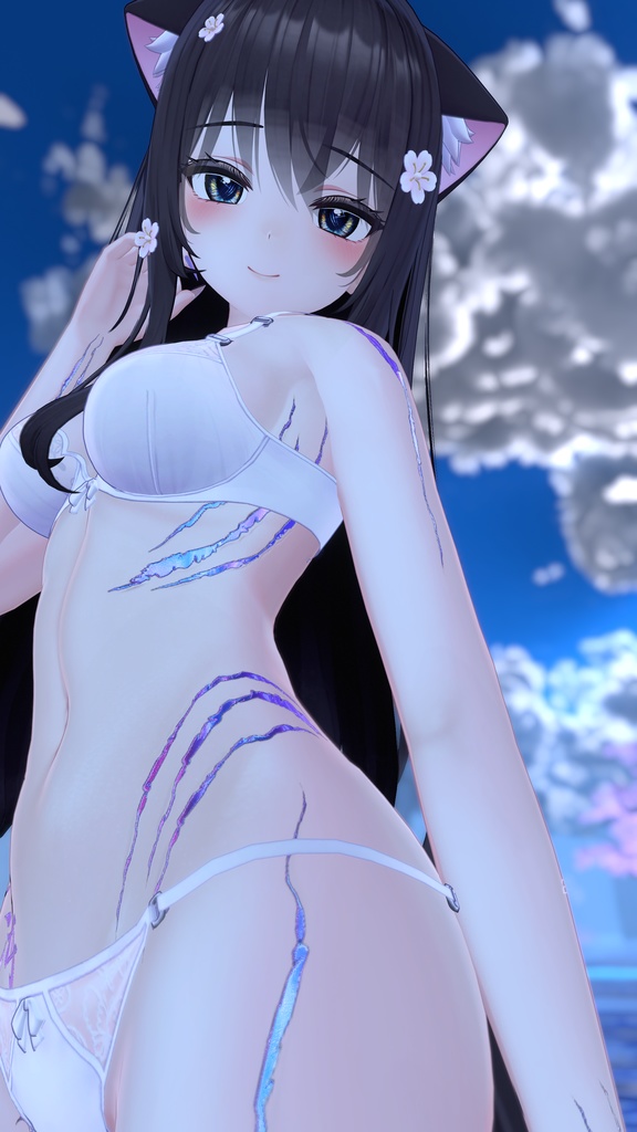 Moe Ocean Tattoo 入れ墨 *テクスチャ* モデル「萌」/HD