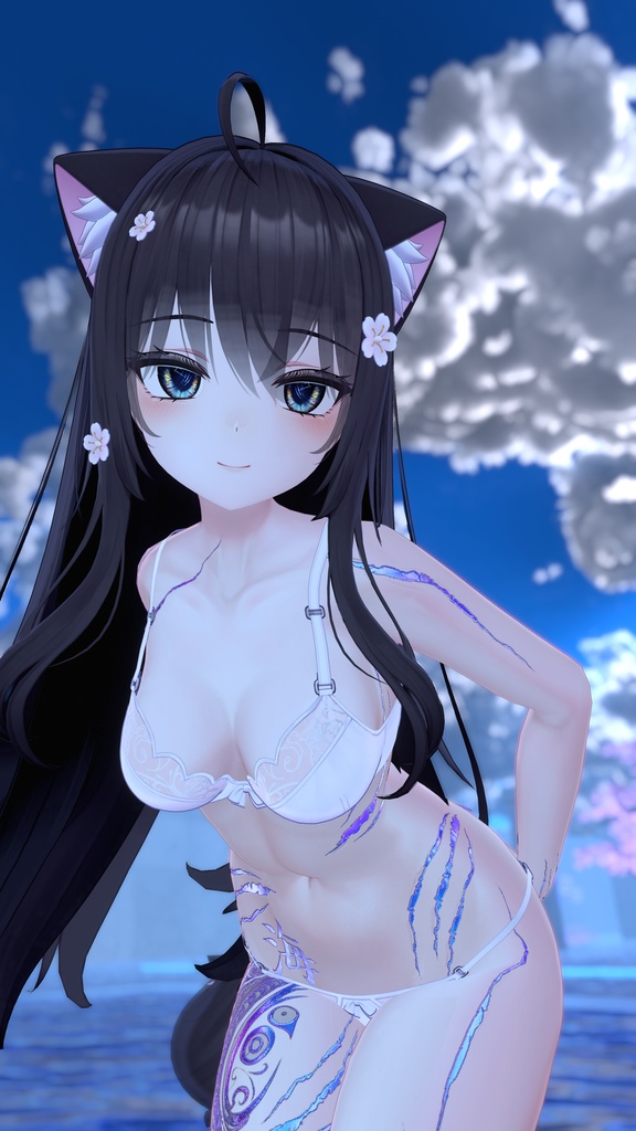 Moe Ocean Tattoo 入れ墨 *テクスチャ* モデル「萌」/HD