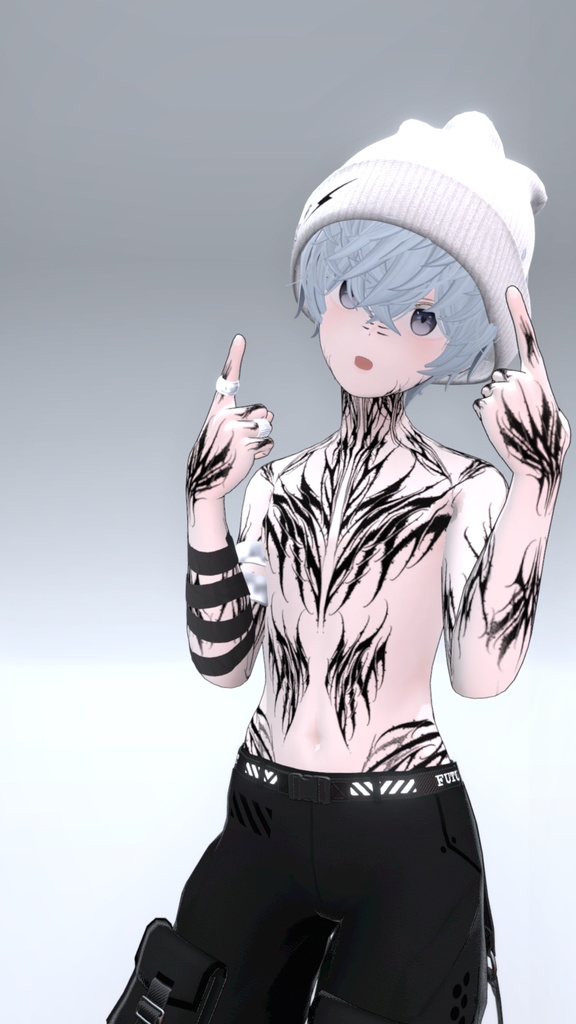 Grus Gothic Tattoos 入れ墨 *テクスチャ* モデル「Grus」/HD