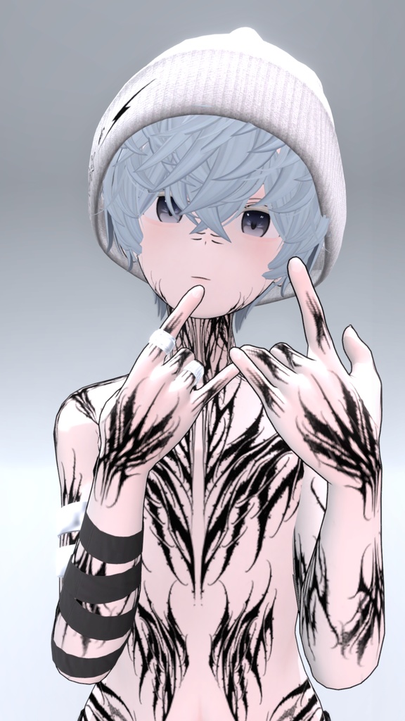 Grus Gothic Tattoos 入れ墨 *テクスチャ* モデル「Grus」/HD