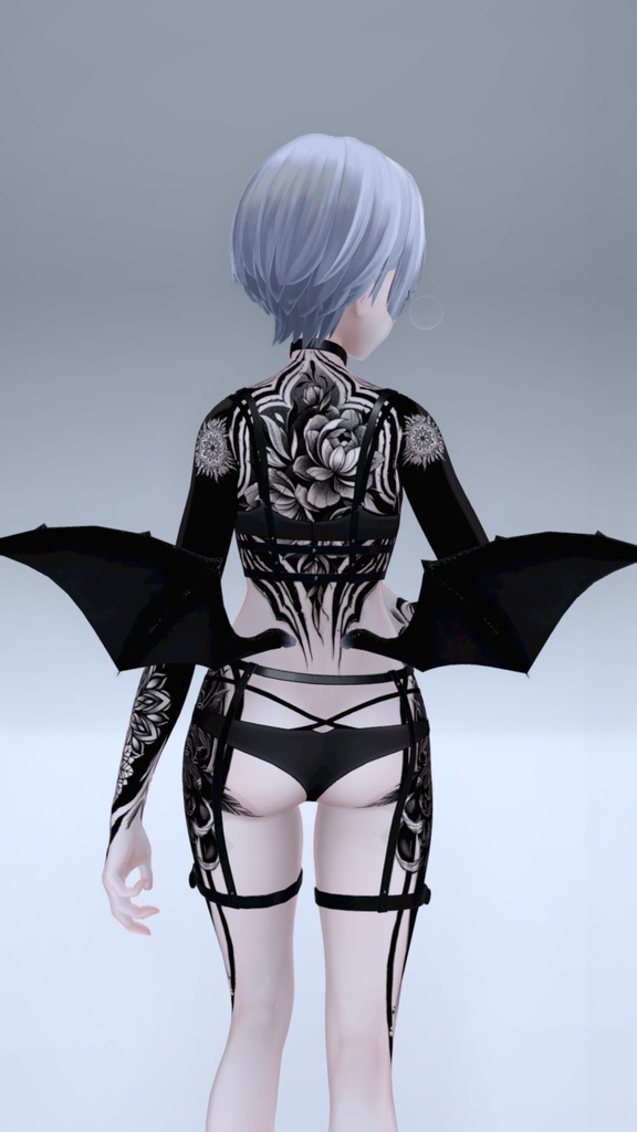 Shinra Blackout Tattoos 入れ墨 *テクスチャ* モデル「森羅」/HD