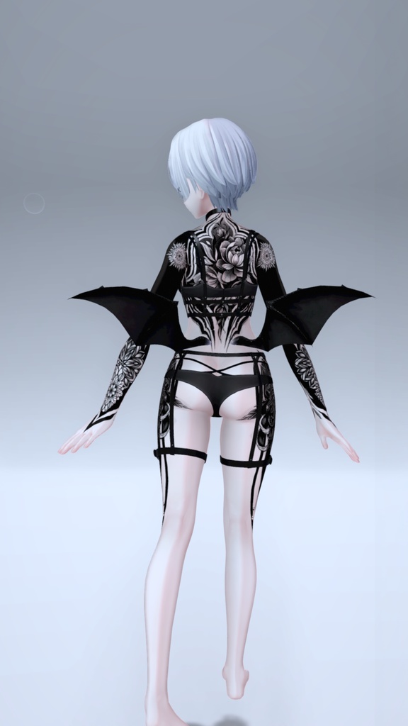 Shinra Blackout Tattoos 入れ墨 *テクスチャ* モデル「森羅」/HD