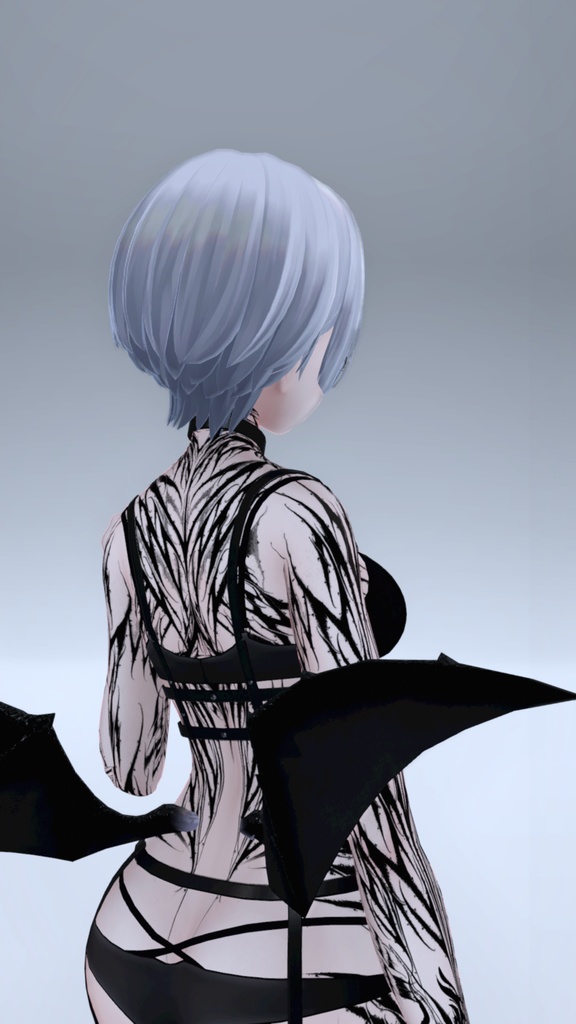 Shinra Dark Lettering Tattoo 入れ墨 *テクスチャ* モデル「森羅」/HD