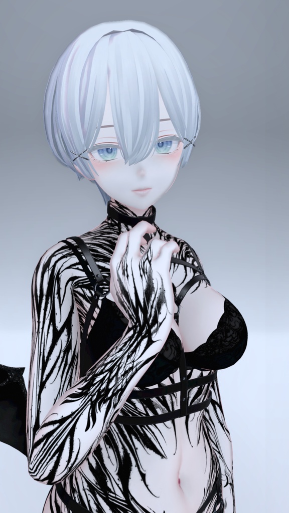 Shinra Dark Lettering Tattoo 入れ墨 *テクスチャ* モデル「森羅」/HD