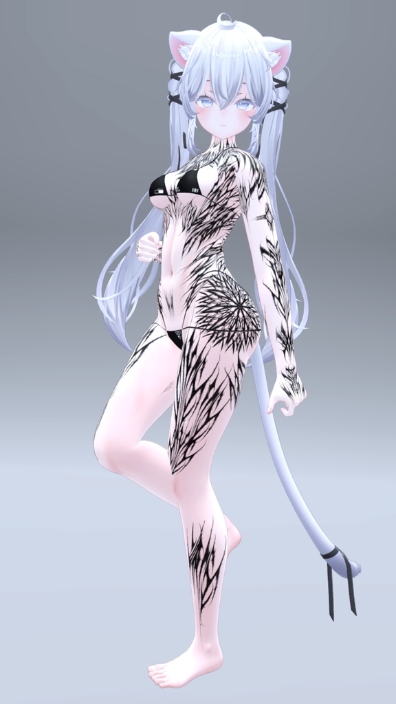 Sio Gothic tattoos 入れ墨 *テクスチャ* モデル「しお」/HD