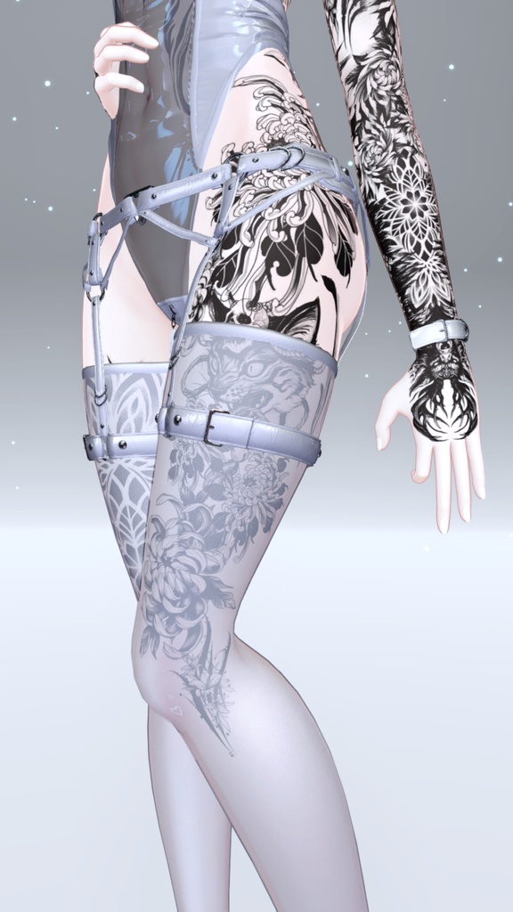 Manuka Oni Tattoos 入れ墨 *テクスチャ* モデル「マヌカ」/HD