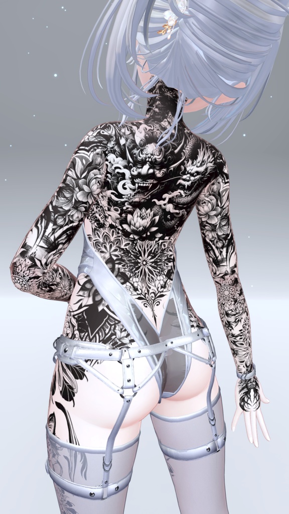 Manuka Oni Tattoos 入れ墨 *テクスチャ* モデル「マヌカ」/HD