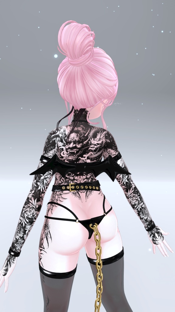 Selestia Oni Tattoos 入れ墨 *テクスチャ* モデル「セレスティア」 / HD