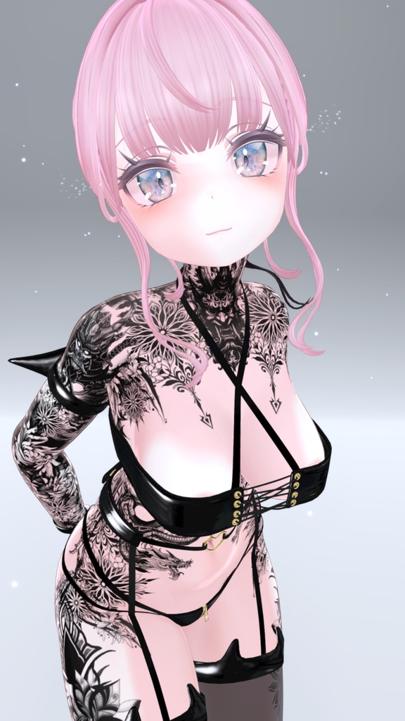 Selestia Oni Tattoos 入れ墨 *テクスチャ* モデル「セレスティア」 / HD