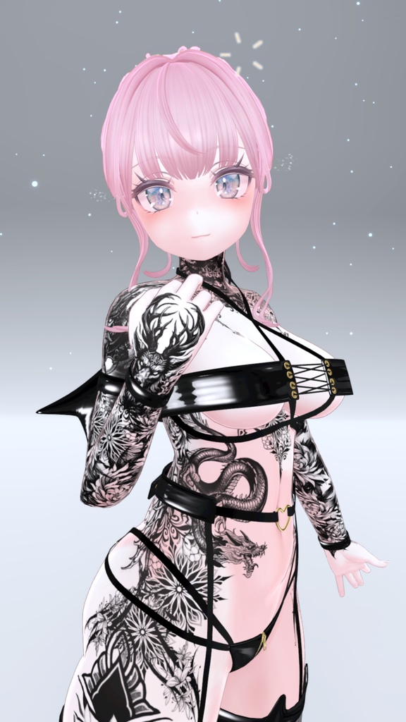 Selestia Oni Tattoos 入れ墨 *テクスチャ* モデル「セレスティア」 / HD