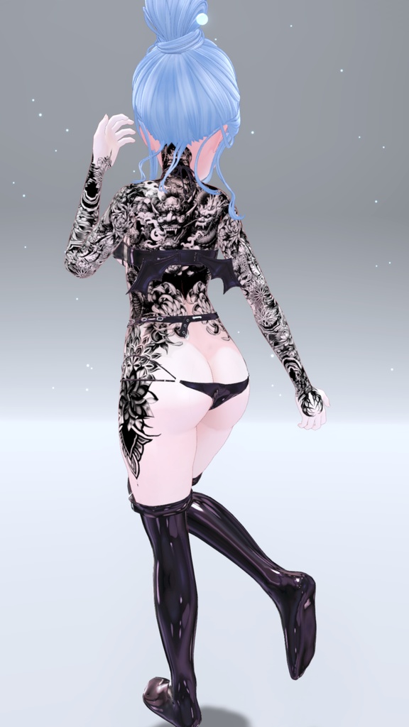 Kikyo Oni Tattoos 入れ墨「桔梗」