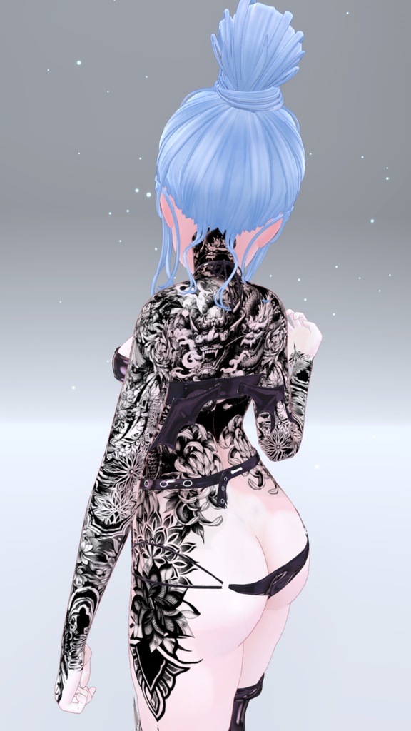 Kikyo Oni Tattoos 入れ墨「桔梗」