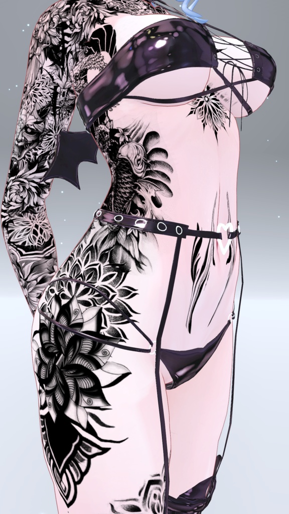 Kikyo Oni Tattoos 入れ墨「桔梗」