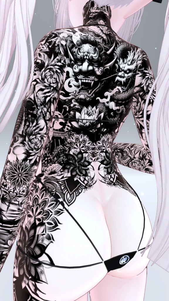 Moe Oni Tattoos 入れ墨 *テクスチャ* / HD 「萌」