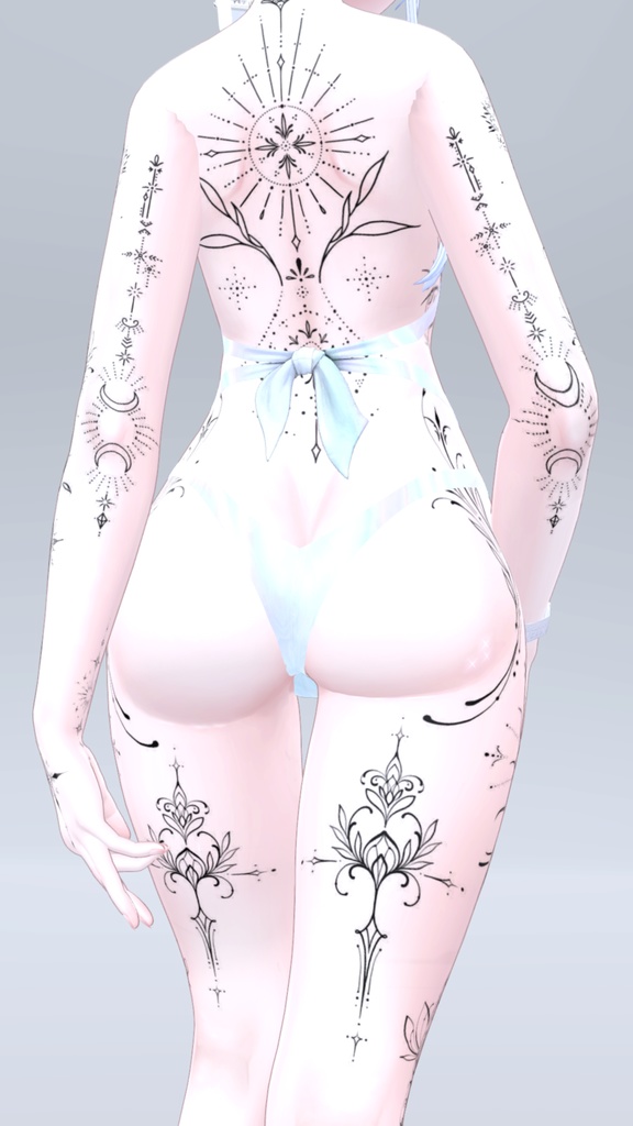 Sio Mystic Tattoos 入れ墨 *テクスチャ* モデル「しお」/HD