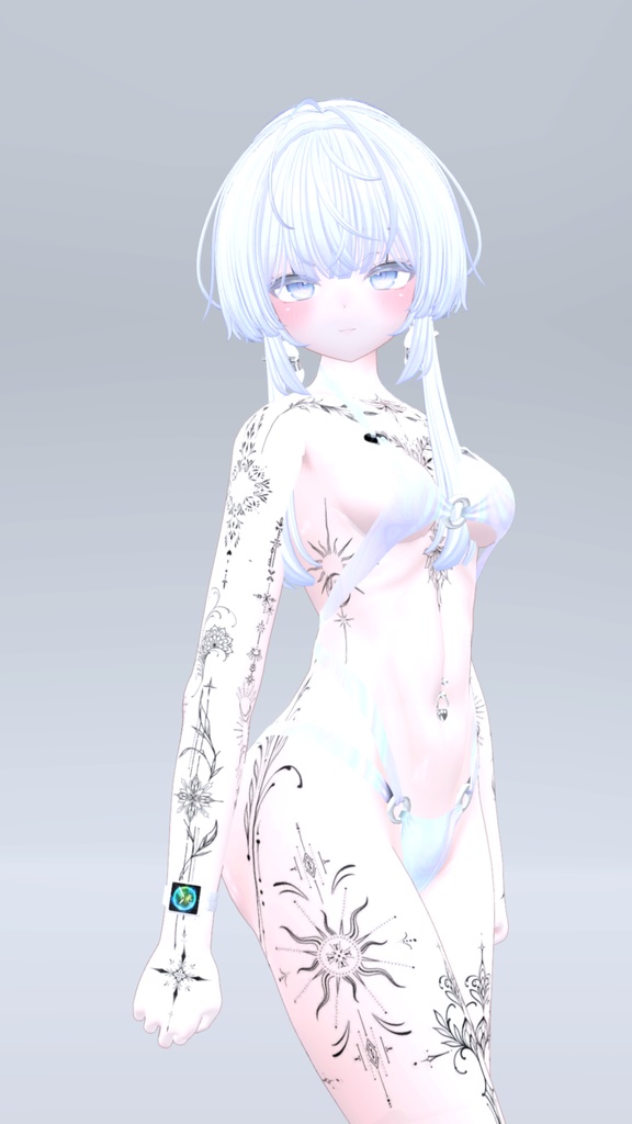 Sio Mystic Tattoos 入れ墨 *テクスチャ* モデル「しお」/HD