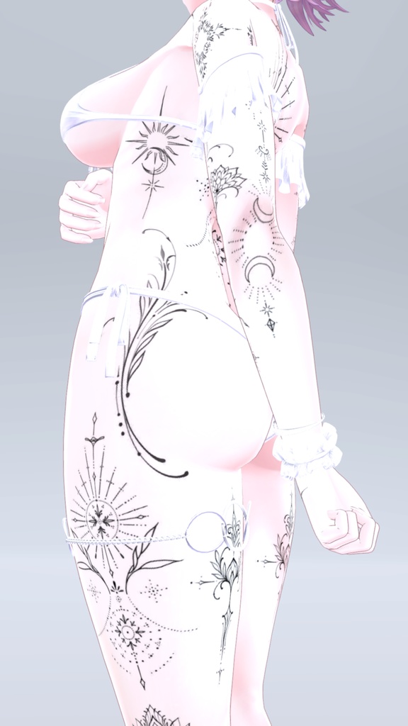 Selestia Mystic Tattoos 入れ墨 *テクスチャ* モデル「セレスティア」 / HD