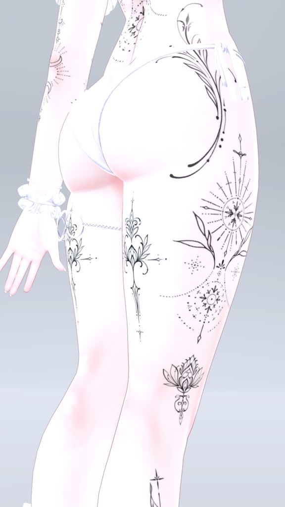 Selestia Mystic Tattoos 入れ墨 *テクスチャ* モデル「セレスティア」 / HD