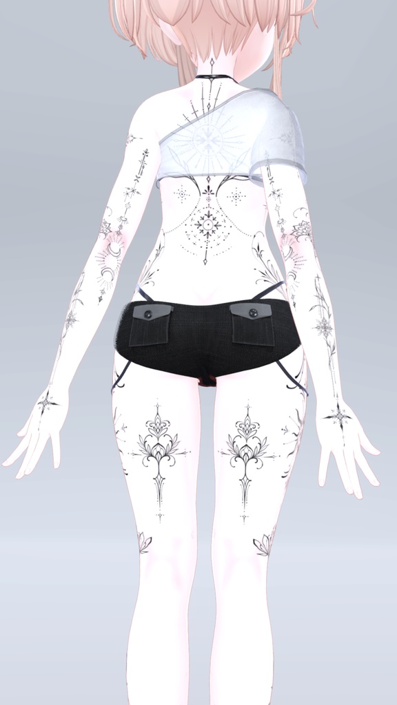 Manuka Mystic tattoos 入れ墨 *テクスチャ* モデル「マヌカ」/HD