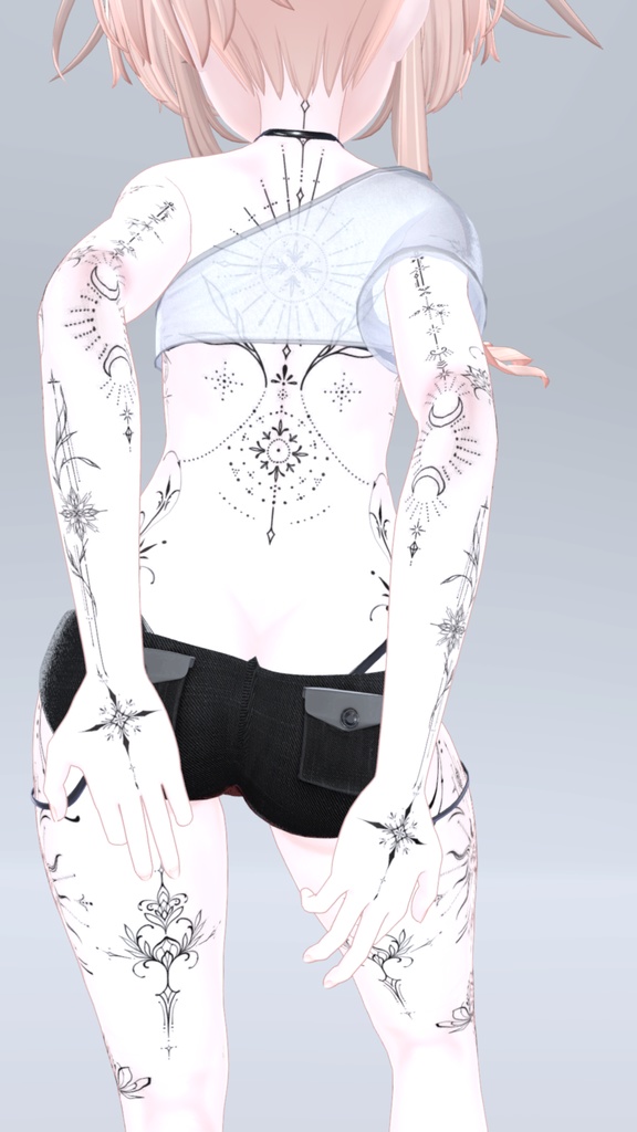 Manuka Mystic tattoos 入れ墨 *テクスチャ* モデル「マヌカ」/HD