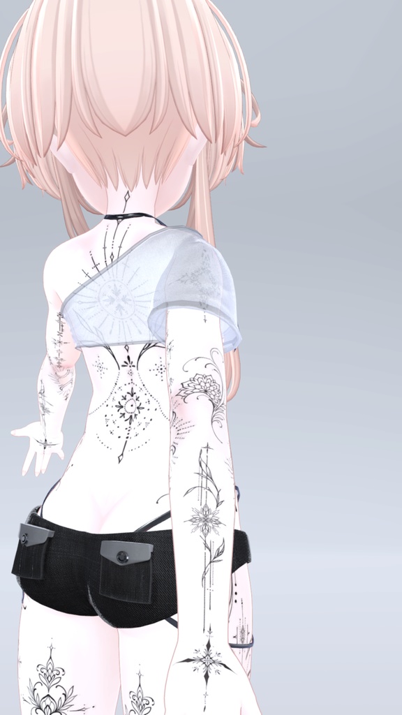 Manuka Mystic tattoos 入れ墨 *テクスチャ* モデル「マヌカ」/HD