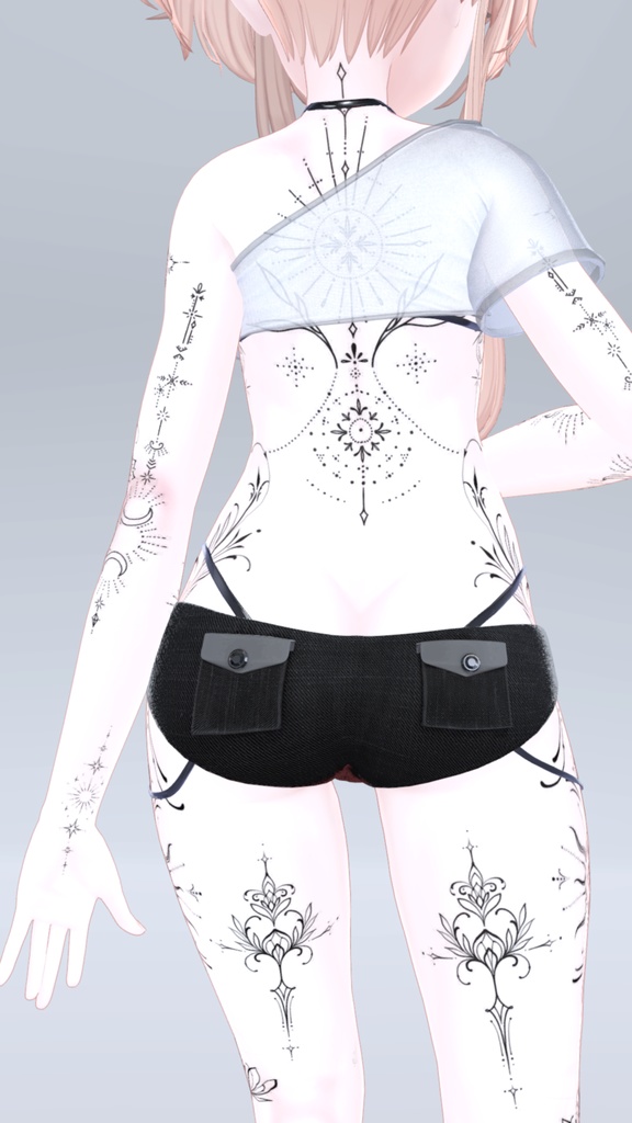 Manuka Mystic tattoos 入れ墨 *テクスチャ* モデル「マヌカ」/HD