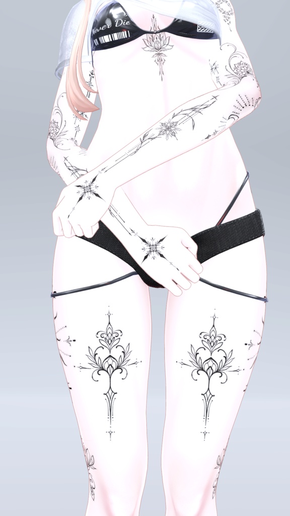 Manuka Mystic tattoos 入れ墨 *テクスチャ* モデル「マヌカ」/HD