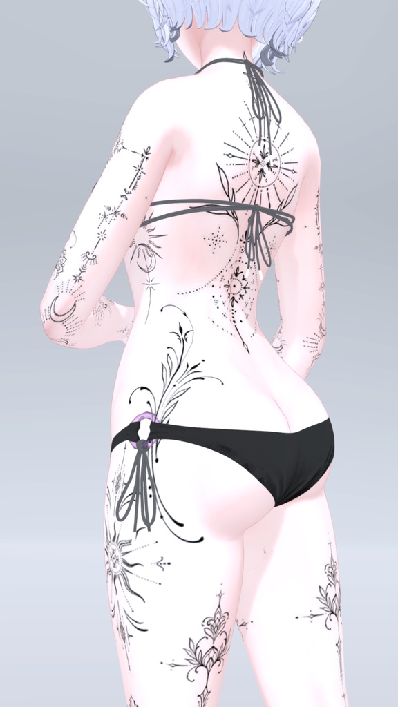 Shinra Mystic Tattoos 入れ墨 *テクスチャ* モデル「森羅」/HD