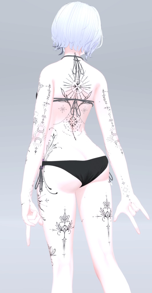 Shinra Mystic Tattoos 入れ墨 *テクスチャ* モデル「森羅」/HD