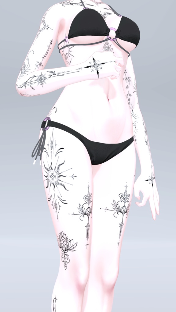 Shinra Mystic Tattoos 入れ墨 *テクスチャ* モデル「森羅」/HD