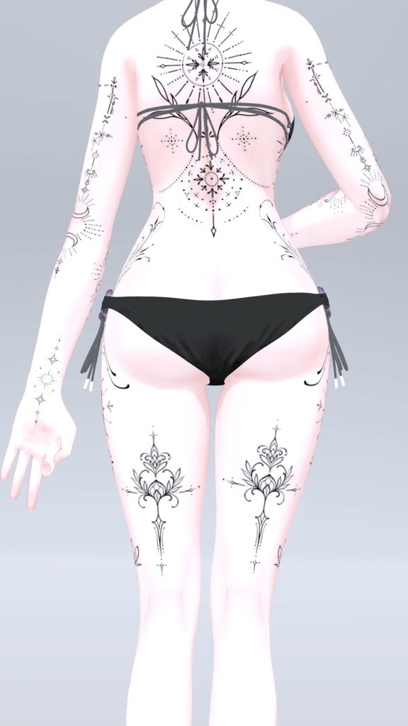 Shinra Mystic Tattoos 入れ墨 *テクスチャ* モデル「森羅」/HD