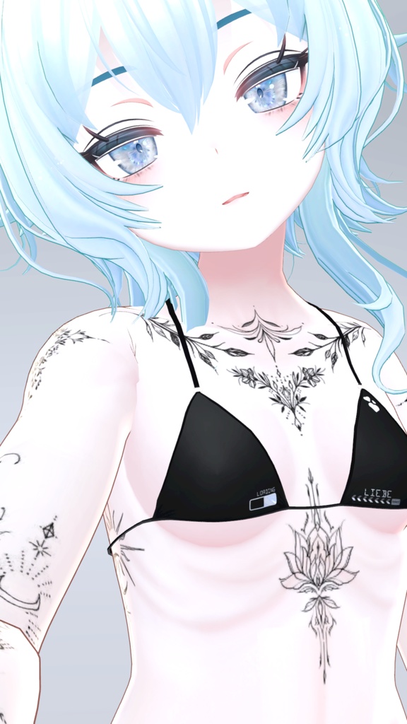 Rindo Mystic Tattoos 入れ墨 *テクスチャ* モデル「竜胆」/HD