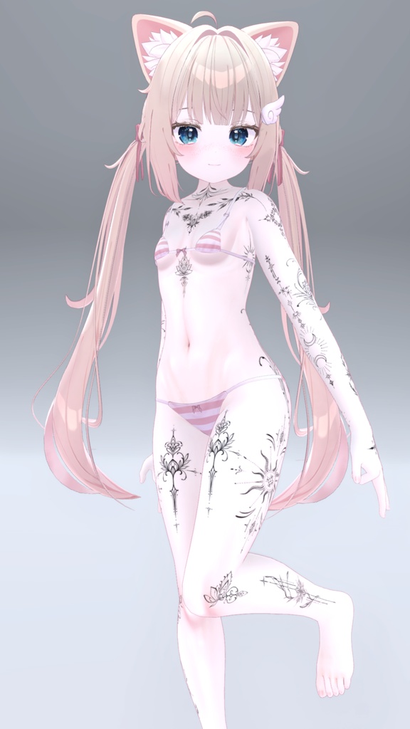 Chiffon Mystic Tattoos 入れ墨 *テクスチャ* モデル「シフォン」/HD