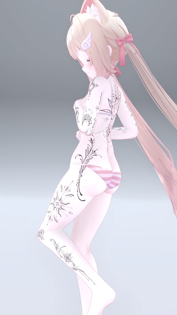 Chiffon Mystic Tattoos 入れ墨 *テクスチャ* モデル「シフォン」/HD