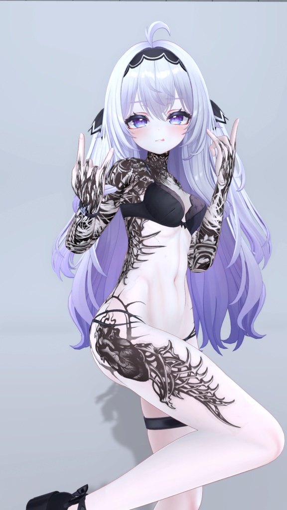 Airi Diablo Tattoos 入れ墨 *テクスチャ* モデル「愛莉」/HD