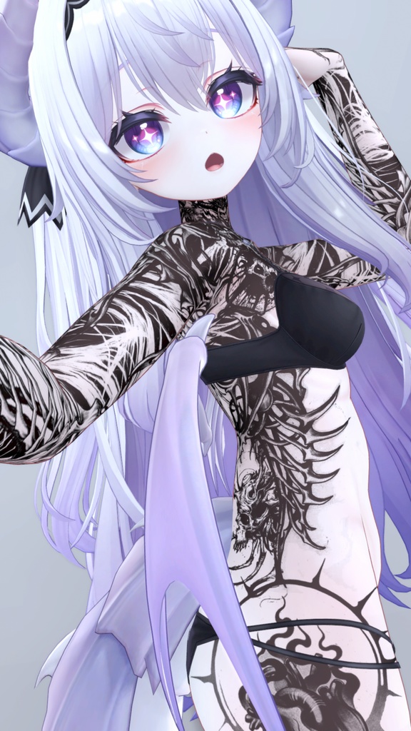 Airi Diablo Tattoos 入れ墨 *テクスチャ* モデル「愛莉」/HD