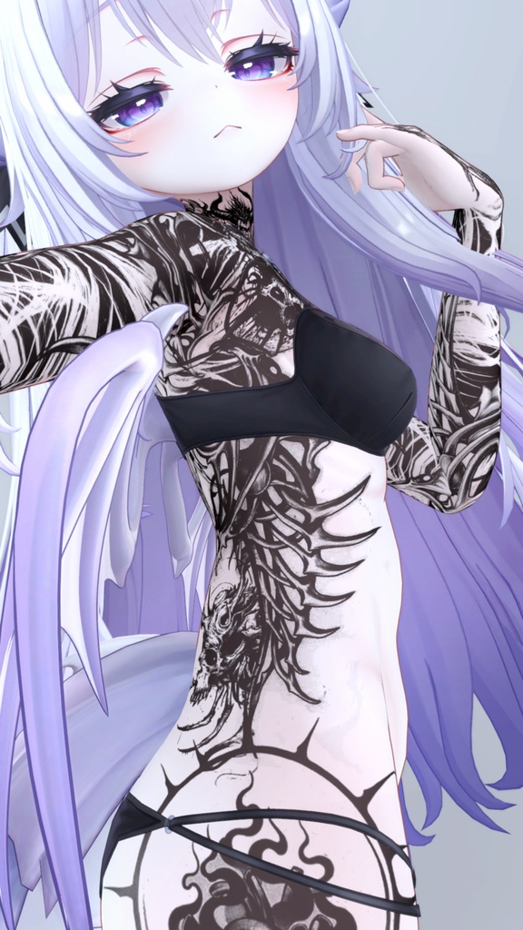 Airi Diablo Tattoos 入れ墨 *テクスチャ* モデル「愛莉」/HD